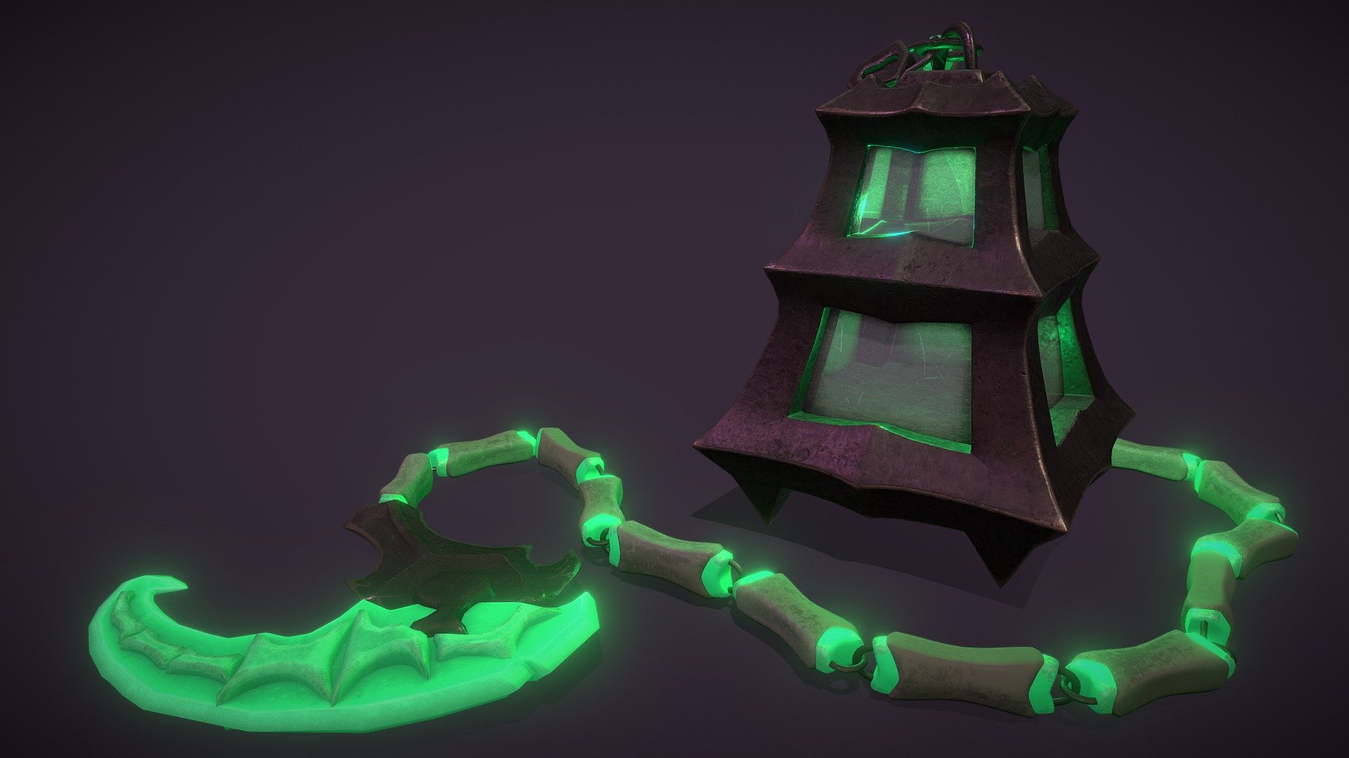 My version of Thresh's lantern and scythe from League of Legends.
School assignment for realism textures 3d model