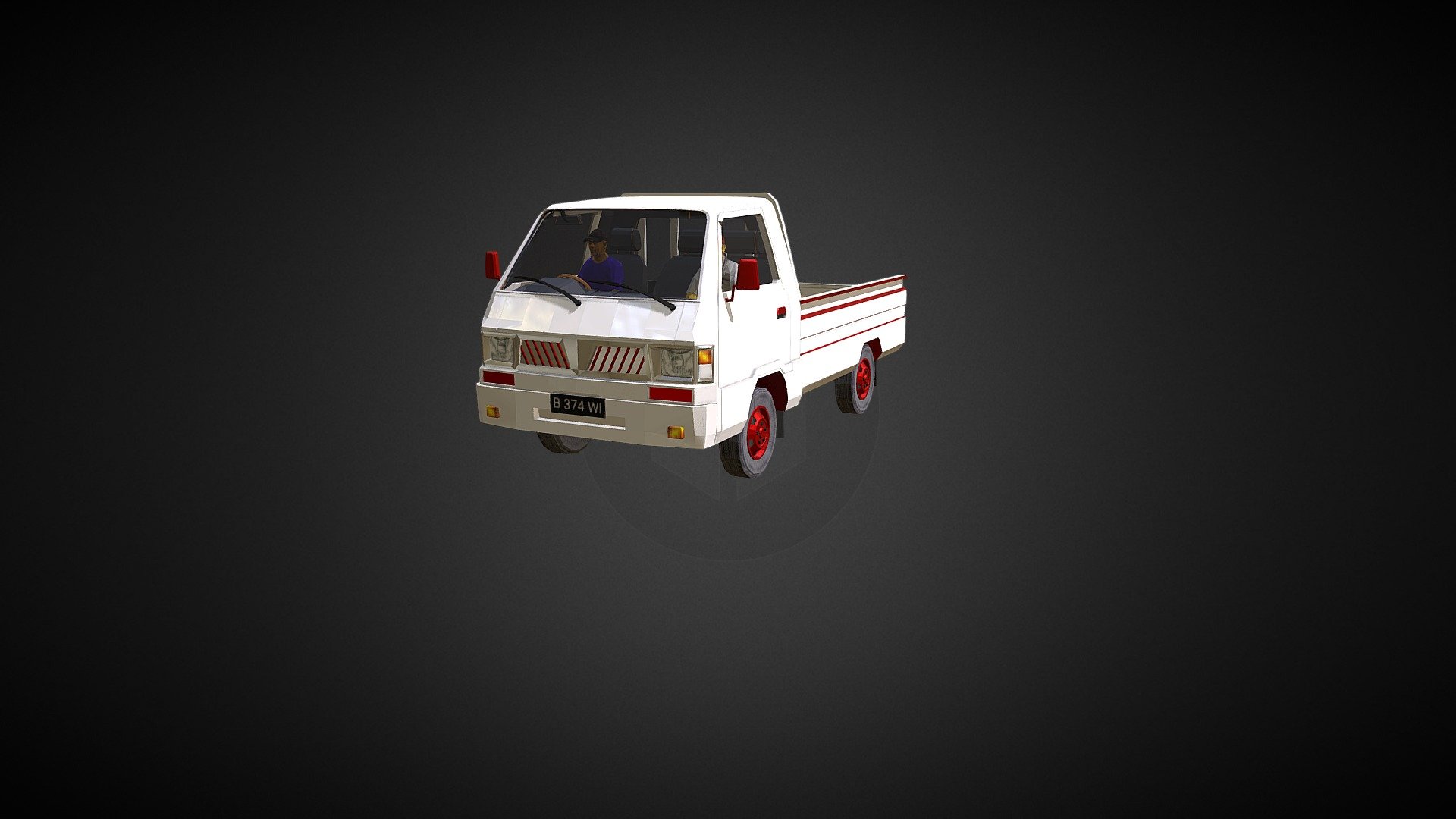 Mobil Pickup (Pick Up Car) - Mobil Pickup - Cubic Studio - 3D model by Cubic Studio 3D (@Cubic_Studio) 3d model