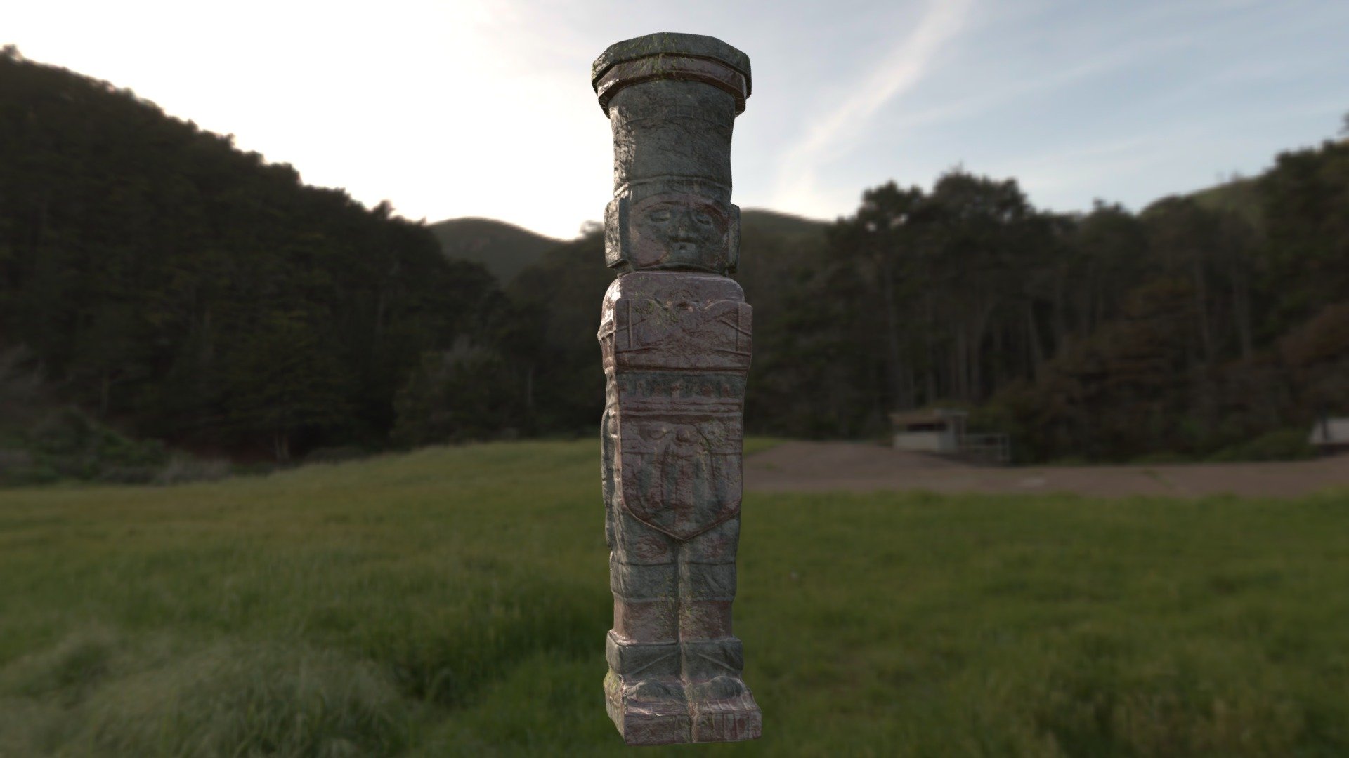 Inca stratue - statue inca - 3D model by Laurie.Marcelin. 3d model