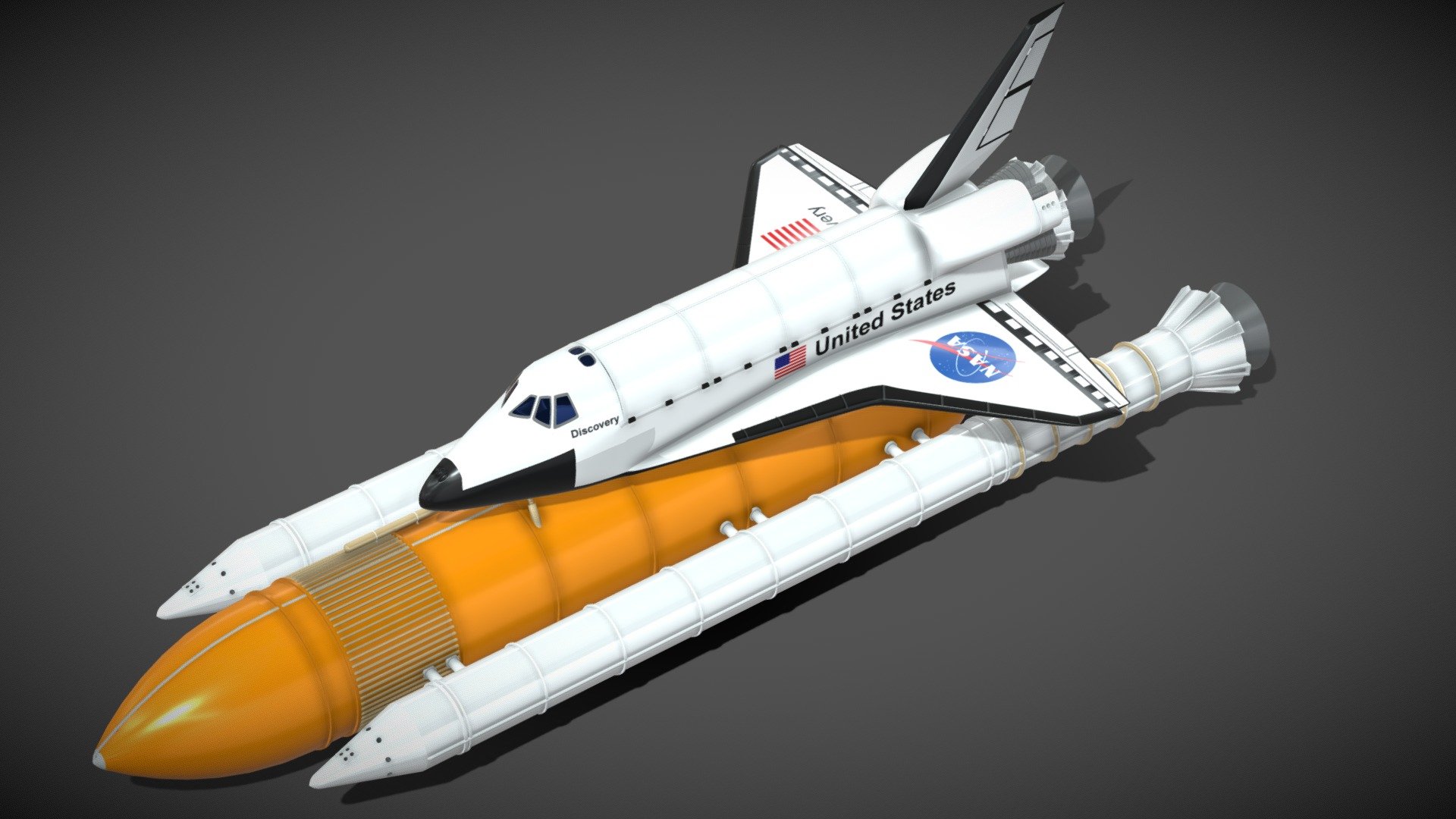 Free detailed space shuttle - Space Shuttle 002 - Download Free 3D model by Giimann 3d model