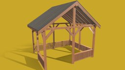 Wooden Gazebo Pergola wooden, tent, garden, exterior, pergola, park, gazebo, outdoor, parasol, awning, architecture, wood, decoration