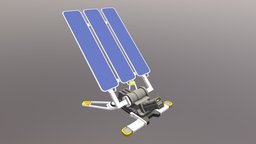 Simple Solar Station 2 solar, energy, electronic, props, pannel, pbr, sci-fi, building, simple, gameready, solarpannel