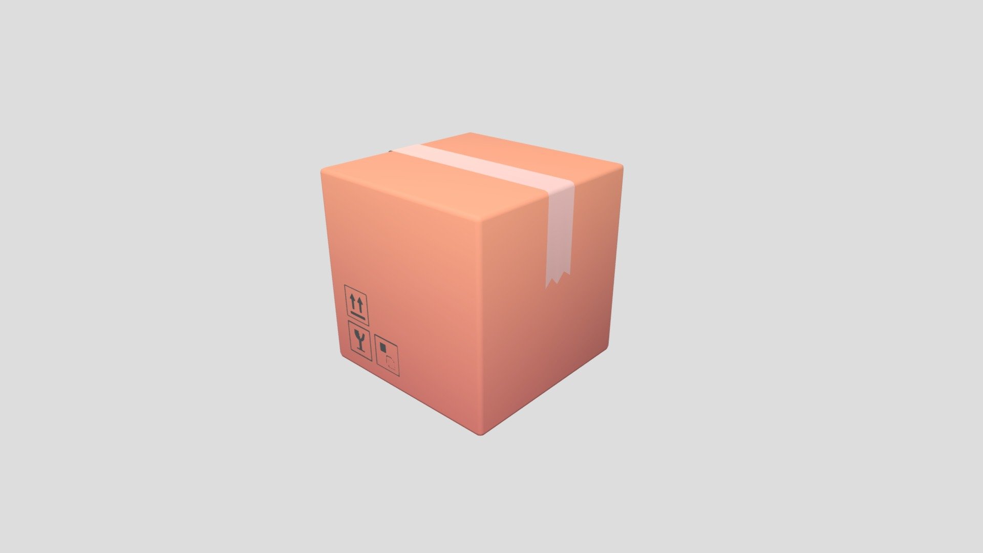 box - Cardboard box - 3D model by arttuGlz 3d model