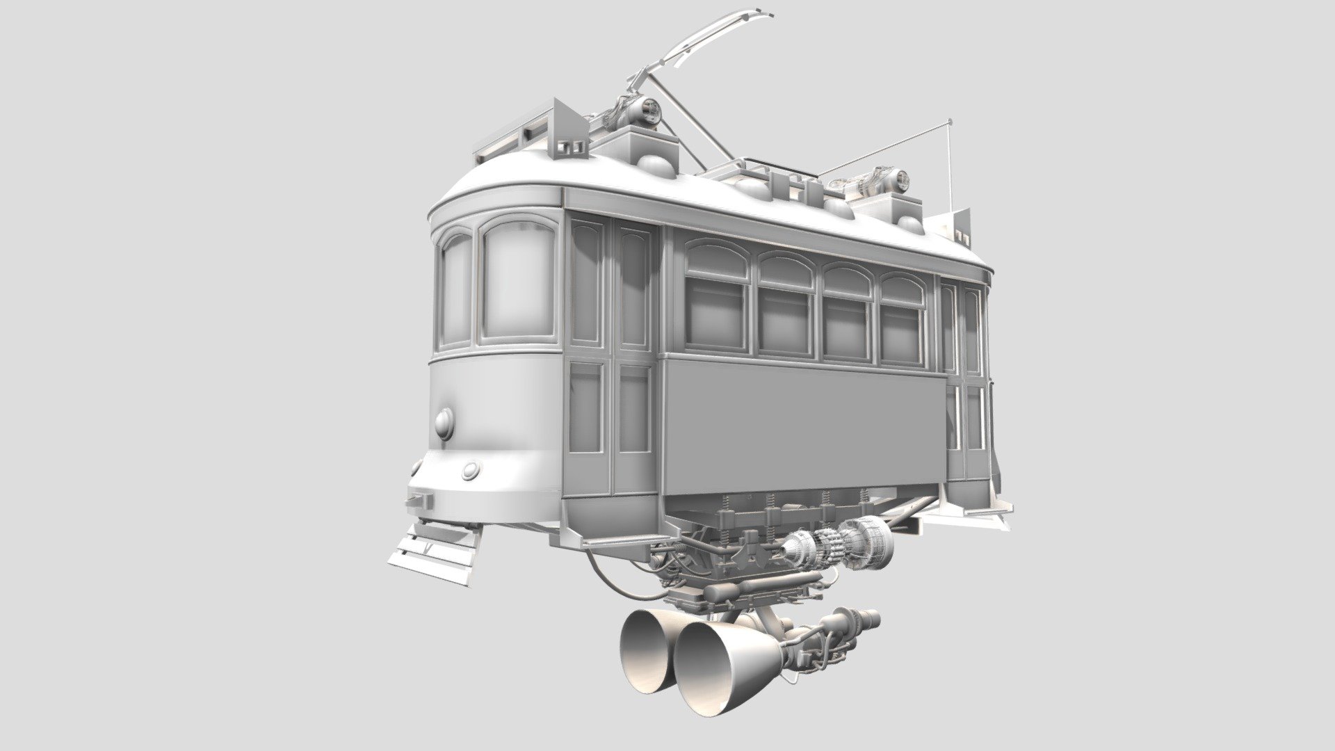 Tram - 3D model by JOHNFX 3d model