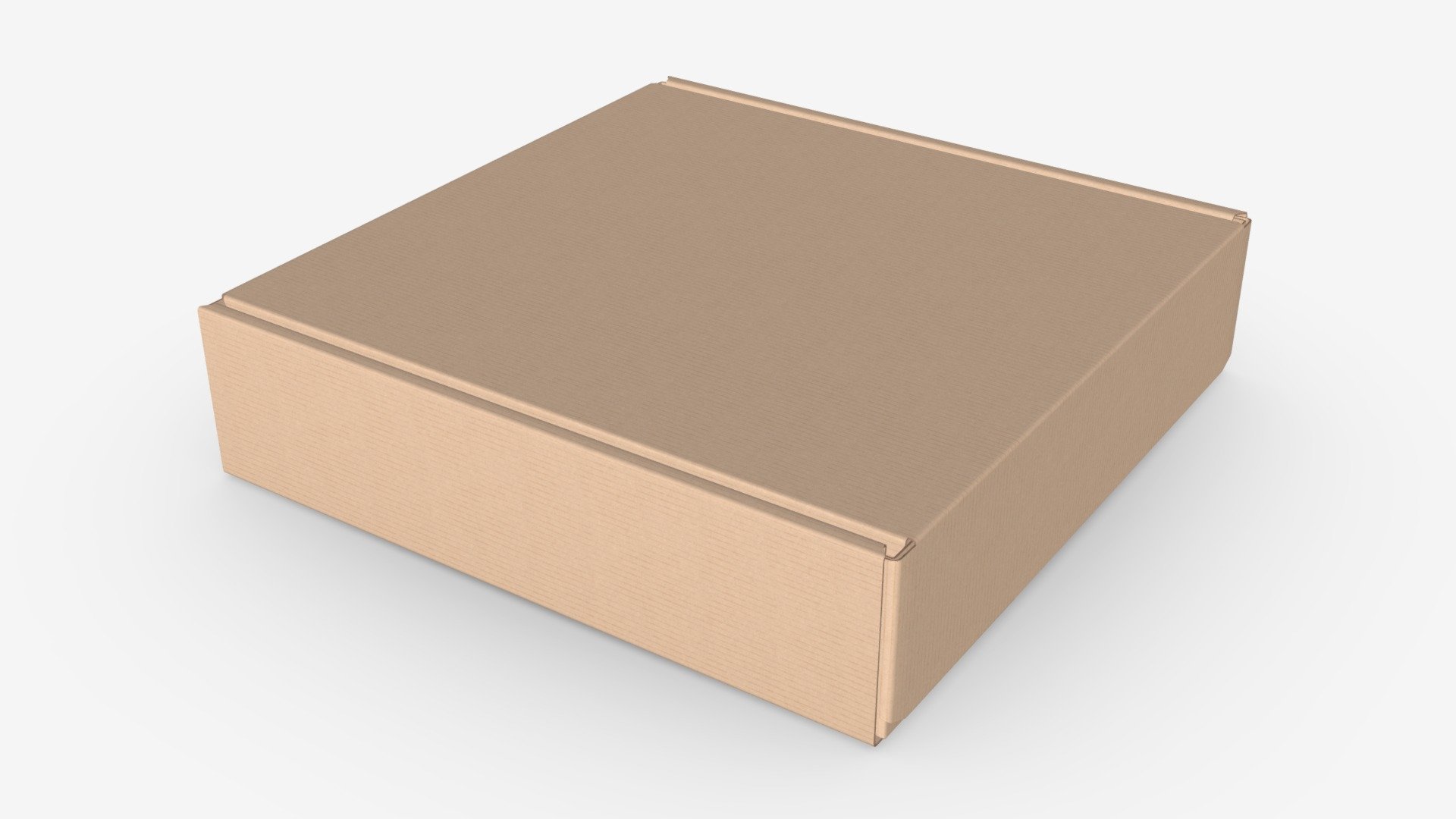 Corrugated cardboard box 02 - Buy Royalty Free 3D model by HQ3DMOD (@AivisAstics) 3d model