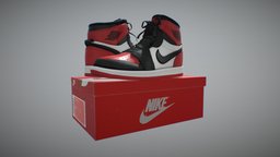 Nike Air Jordan 1 retro, shoes, nike, box, sneakers, jordan, airjordan1