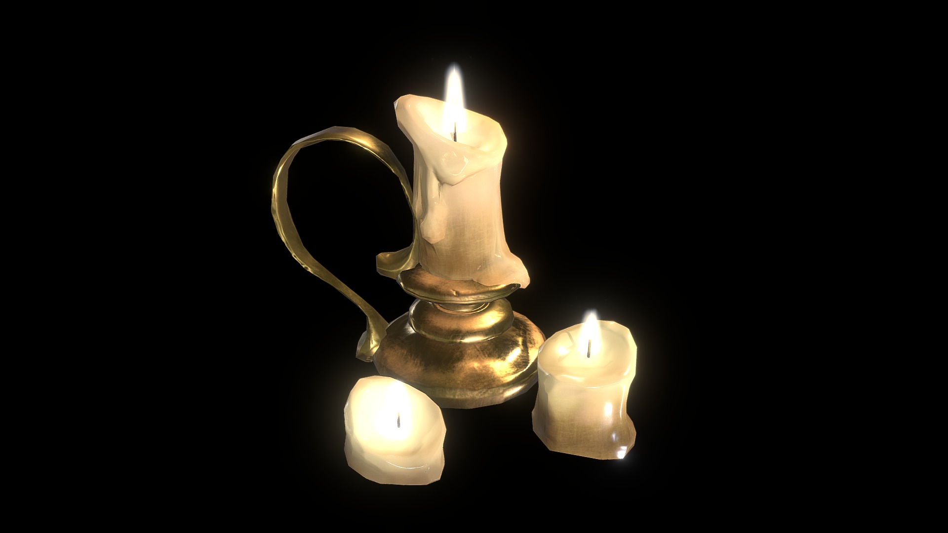 Another props for personal project 
Artstation:https://www.artstation.com/vaffle
Also follow me on instagaram: https://www.instagram.com/hamstrissimo/ (daily WIPs) - Candles - Download Free 3D model by Oleaf (@homkahom0) 3d model