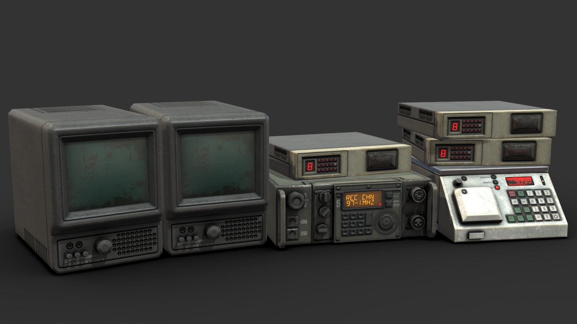 misc small radio props for scene dressing

Made in 3DSMax and Substance Painter

Questions? Interested in a custom model? Want me working on your project? Feel free to contact me via artstation at: https://www.artstation.com/renafox3d - Radio Props - Buy Royalty Free 3D model by Renafox (@kryik1023) 3d model