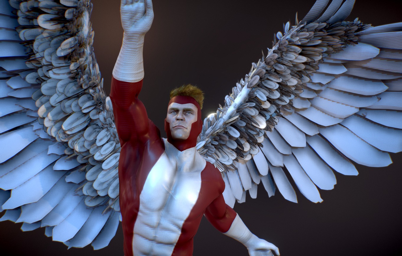 Final project of the Zbrush course with David F. Barruz
Full project here: https://www.artstation.com/artwork/lZRbY - Angel from X-men - 3D model by martinjario 3d model