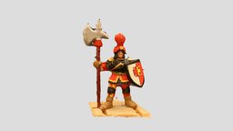 Man of Arms of Grunberg plume, bandanna, halberdier, battle_masters, plumed_helmet, reik_garud, reik