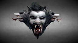 Bram Stokers Dracula Bat Wolf hair, devil, scary, dracula, transylvania, vampires, blender, wolf, horror, bram-stoker