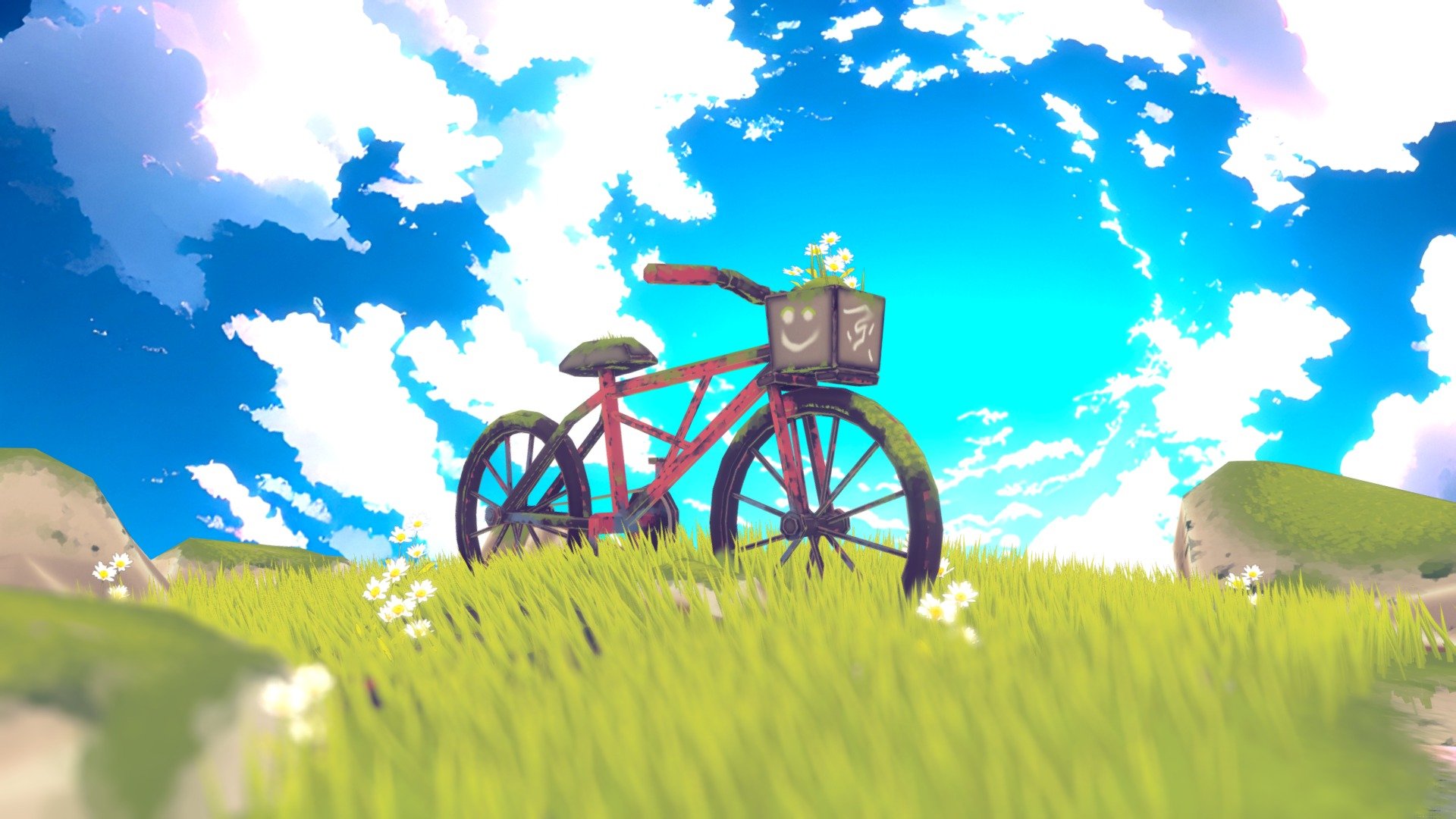 Lost bicycle in the meadow is a 3D model that depicts a scene of a bicycle that has been left behind in a tranquil meadow. The model is designed to create a sense of nostalgia and abandonment, with the rusty bicycle surrounded by tall grass and wildflowers, as if it has been lost and forgotten in time.

The bicycle itself is a prominent feature of the model, with its rusted metal frame and worn-down tires. The textures used for the grass, wildflowers, and dirt give the scene a natural and organic feel, while the lighting creates a warm and peaceful atmosphere.

this is my submission for #SketchfabWeeklyChallenge2023

Made with Blender, Substance painter &amp; Maya

Includes all are texures in 1K resolution

Contains




Substance painter texture project file

Blend file

FBX file

Texture files (including the 4 different skies)

Renders 

Please share your thoughts in comments, if you are buying the model please consider rating and writing the view on the model

Thank you! - Lost Bicycle in the meadow - low poly stylized - Buy Royalty Free 3D model by Karthik Naidu (@Karthiknaidu97) 3d model