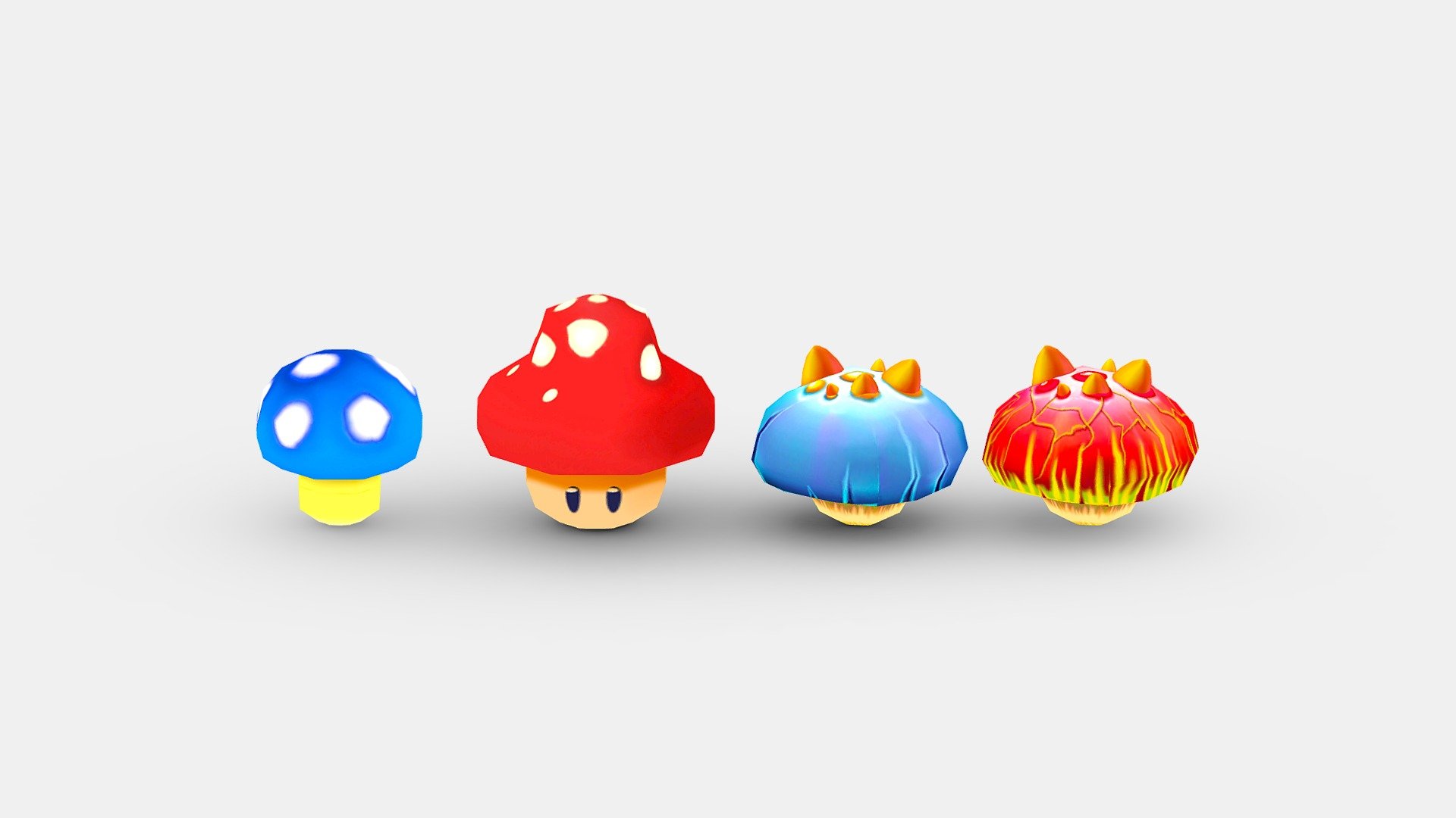 Cartoon poisonous mushroom - Cartoon poisonous mushroom - Mushroom monster - Buy Royalty Free 3D model by ler_cartoon (@lerrrrr) 3d model