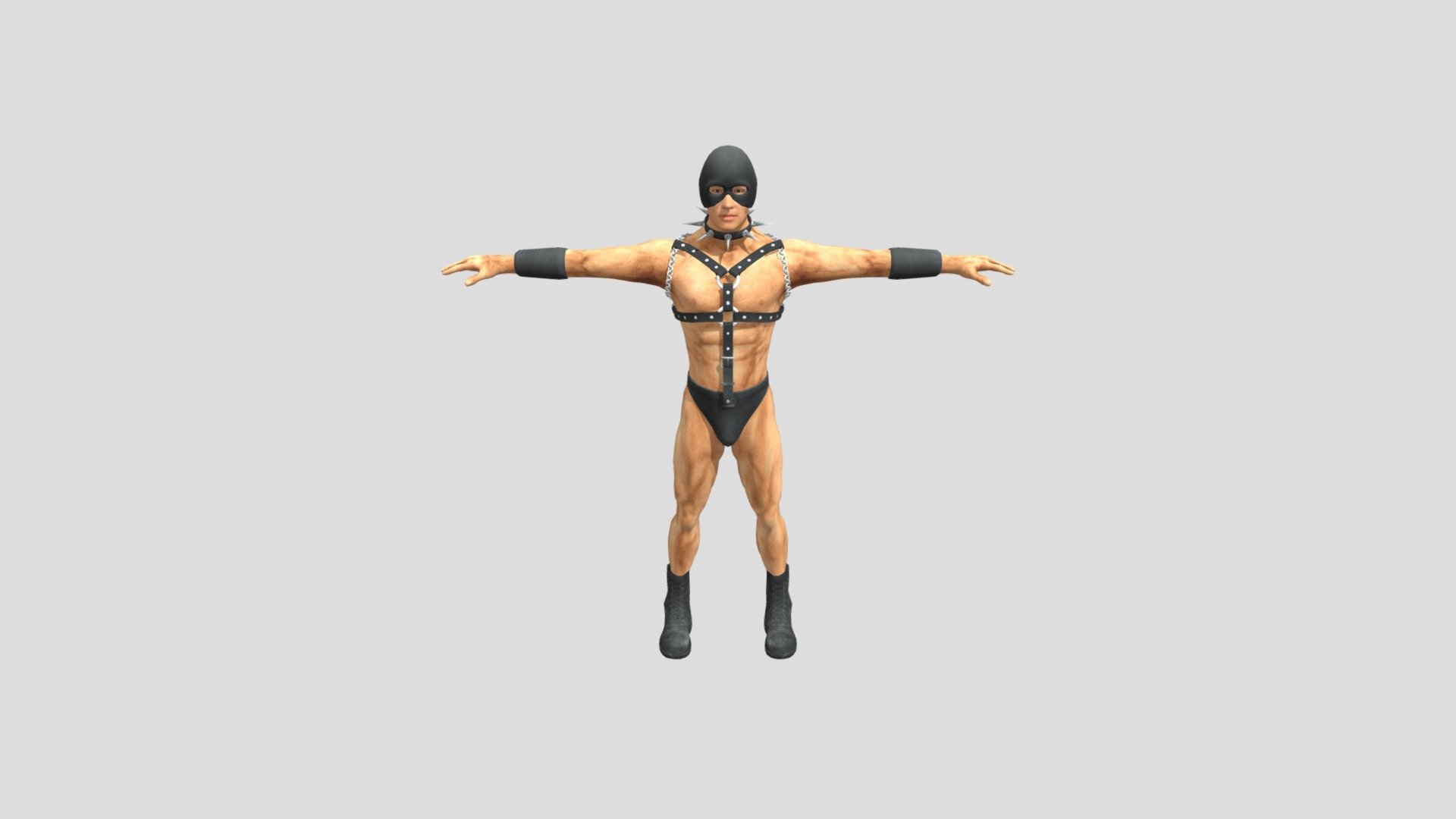 [Deep Dark Fantasy] Van Darkholme. 

The model was created for GoldSource engine. Low Poly, T-Pose. 



Key Authors: 

Skrip 

Special Thanks: 

part of model John Rambo by COD: BOCW 

[torso, boots] 

part of model Billy Herrington by Timhok 

[legs] 



I tried to download the full version of the model, but due to errors when downloading the blend file, I was unable to do so. Therefore, the full model is available here: https://gamebanana.com/wips/79592 - Van Darkholme - Download Free 3D model by Skrip (@chakkiskrip) 3d model
