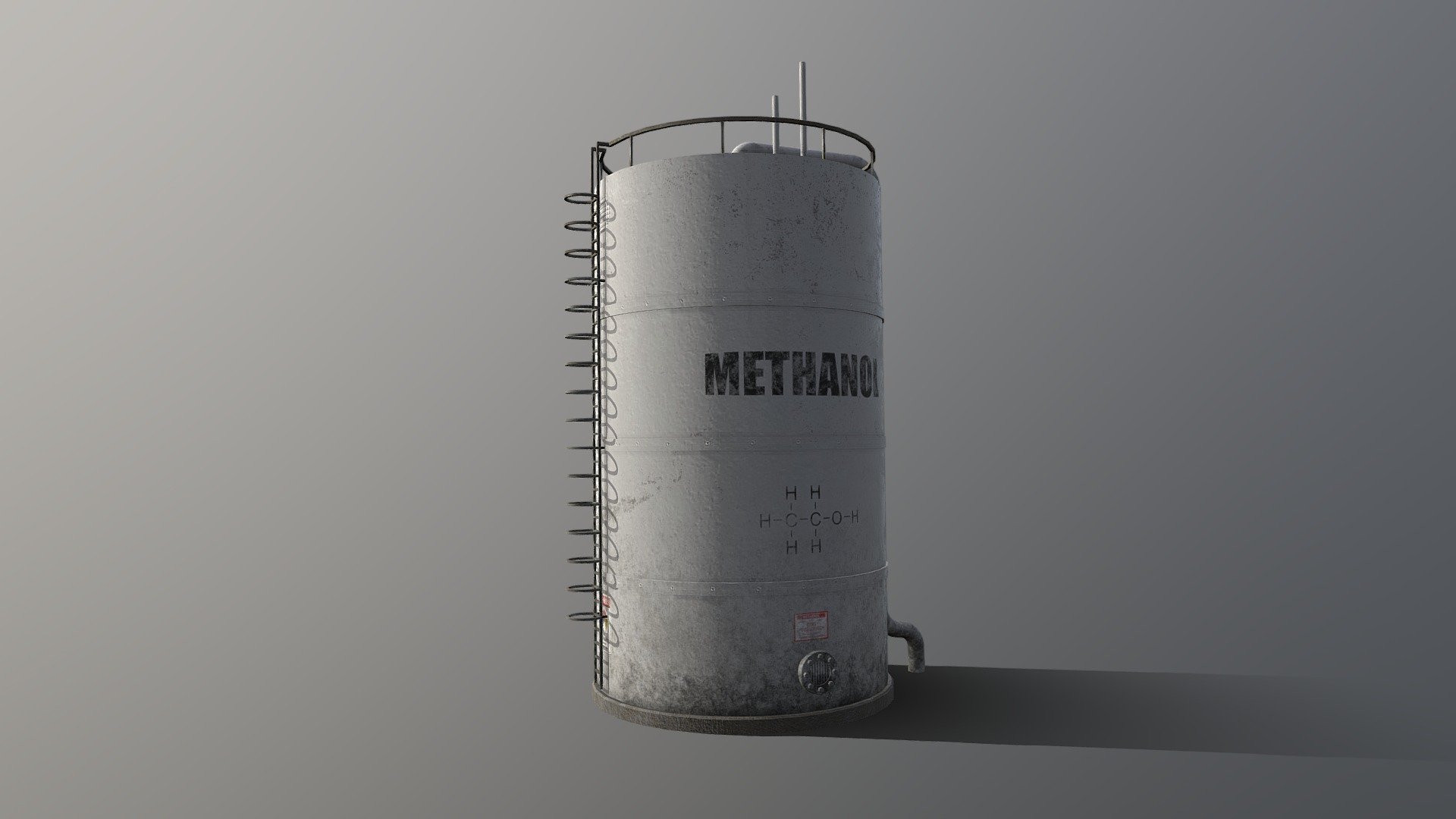 Methanol Industrial Storage Tank

Created in Blender 2.79/2.80

Textured in Substance Painter 2

2K Resolution

BaseColor, Metallic, Roughness, Normal Maps + Height Map if you wish to use that also

Low Poly Model

Tested in 2.80 with the EEVEE Render engine

Nice Asset for your project

Detailed Model

Easily duplicate this Model for a rack of tanks to fill out your scene

Please note if you are using EEVEE:

You may need to go into the Render Properties Tab - Performance - Enable High Quality Normals

Approximate Real World Scale Applied

3 Formats provided:  .blend , Fbx , Obj  + All Textures

Thanks for your interest &amp; support!

MagicCGIStudios - Methanol Industrial Storage Tank - Buy Royalty Free 3D model by MagicCGIStudios 3d model