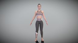 Fitness woman ready for animation 454