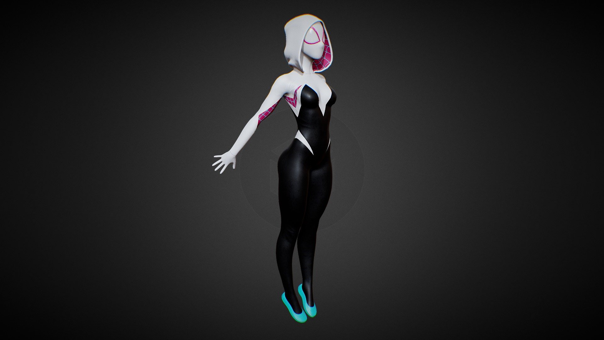 Spider-Gwen is a comic books character published by Marvel Comics.




Model was made on Maya, Zbrush, substance painter and Blender.

Inspired by Spiderman into the spider verse gwen stacy suit.

The model has a Gwen stacy spider-woman suit.

High quality texture work.

The model comes with complete 4k textures and Blender, FBX And OBJ file formats

The model has 3 materials all materials contains 5 maps Basecolor, Roughness, Metalness, Normal and Ao

All textures and materials are included and mapped. (4k resoulutions)

No special plugin needed to open scene

The model can be rigg easily
 - Gwen Stacy - Buy Royalty Free 3D model by AFSHAN ALI (@Aliflex) 3d model