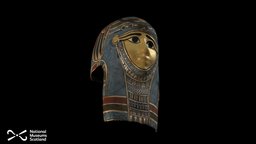 Ptolemaic Egyptian Cartonnage Mask ancient, egypt, death, scotland, mummy, national, museum, mask, ptolemaic, ancient-egyt, cartonnage, realitycapture