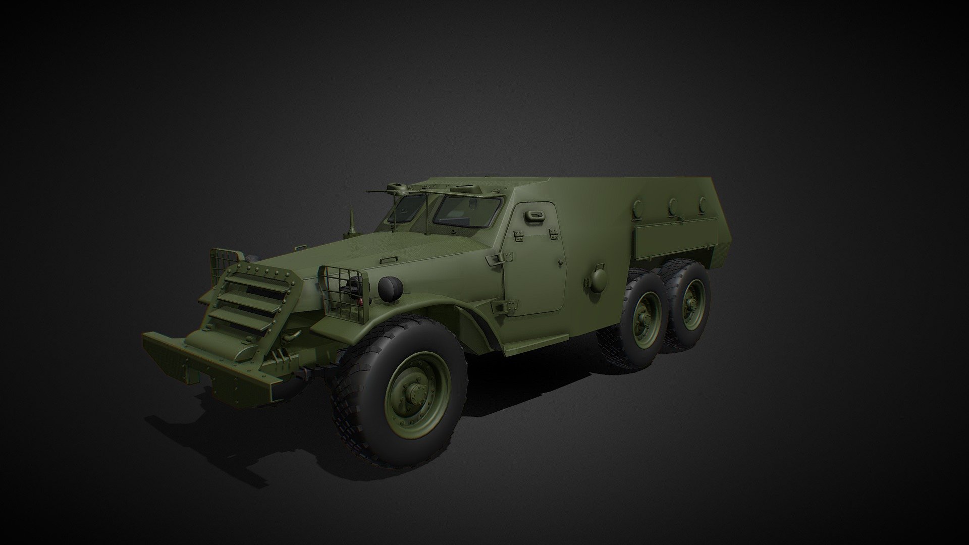 3ds max 9, 38 000 тысячь полигонов - BTR - 3D model by ivandzhoccer 3d model