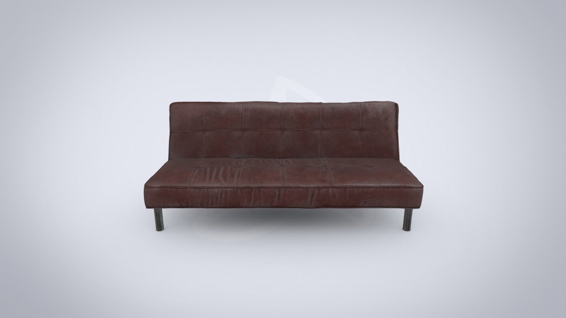 Old style leather sofa scanned using photogrammetry with 4K textures 3d model