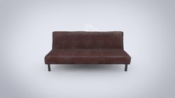 Sofa red leather sofa, couch, vintage, chaise-longue, sofa-furniture, leather-furniture, decoration, interior, livingroom