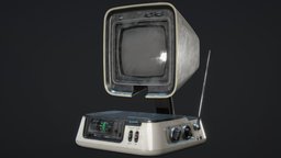 Video Capsule JVC 3100R tv, b3d, retro, realistic, realistic-gameasset, jvc, substancepainter, substance, blender, radio