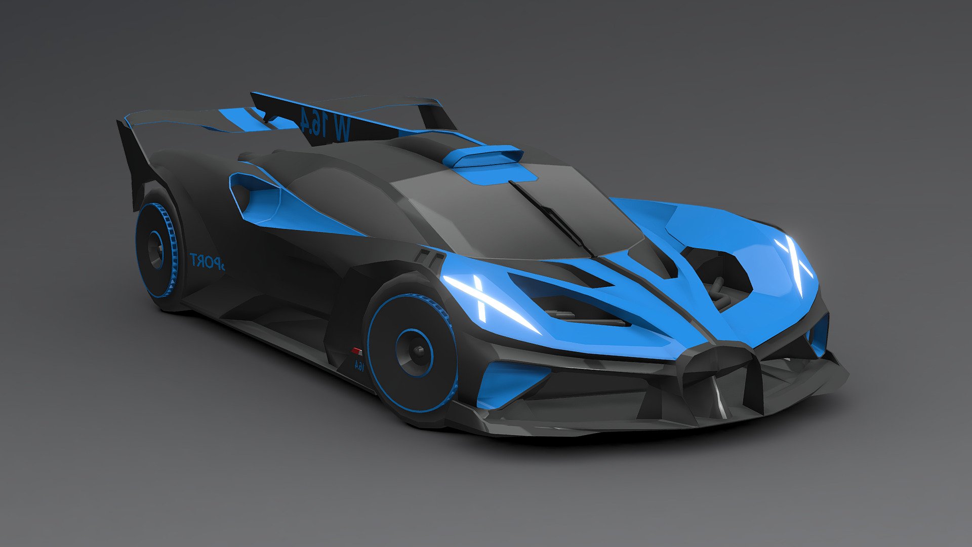 Bugatti Bolide Low-poly 3D.



You can use these models in any game and project.



This model is made with order and precision.



The color of the body and wheels can be changed.



Separated parts (body. wheel).



Very low poly.



Average poly count: 12000 Tris.



Texture size: 128/256 (PNG).



Number of textures: 2.



Number of materials: 2.



format: fbx, obj, 3d max.


 - Bugatti Bolide Low-poly 3D - Buy Royalty Free 3D model by Sidra (@Sidramax) 3d model