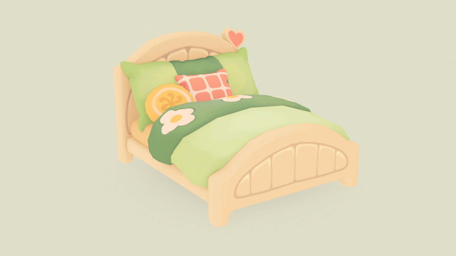 concept art taken from resortopia 

cute bed made in blender and textured in substance painter, game ready model 

texture size 1024* 1024 

hope u like it! 

i'm working on more props for this theme! - Cute stylized bed - low poly - game ready - Download Free 3D model by Pricey (@siddharthkuthal) 3d model