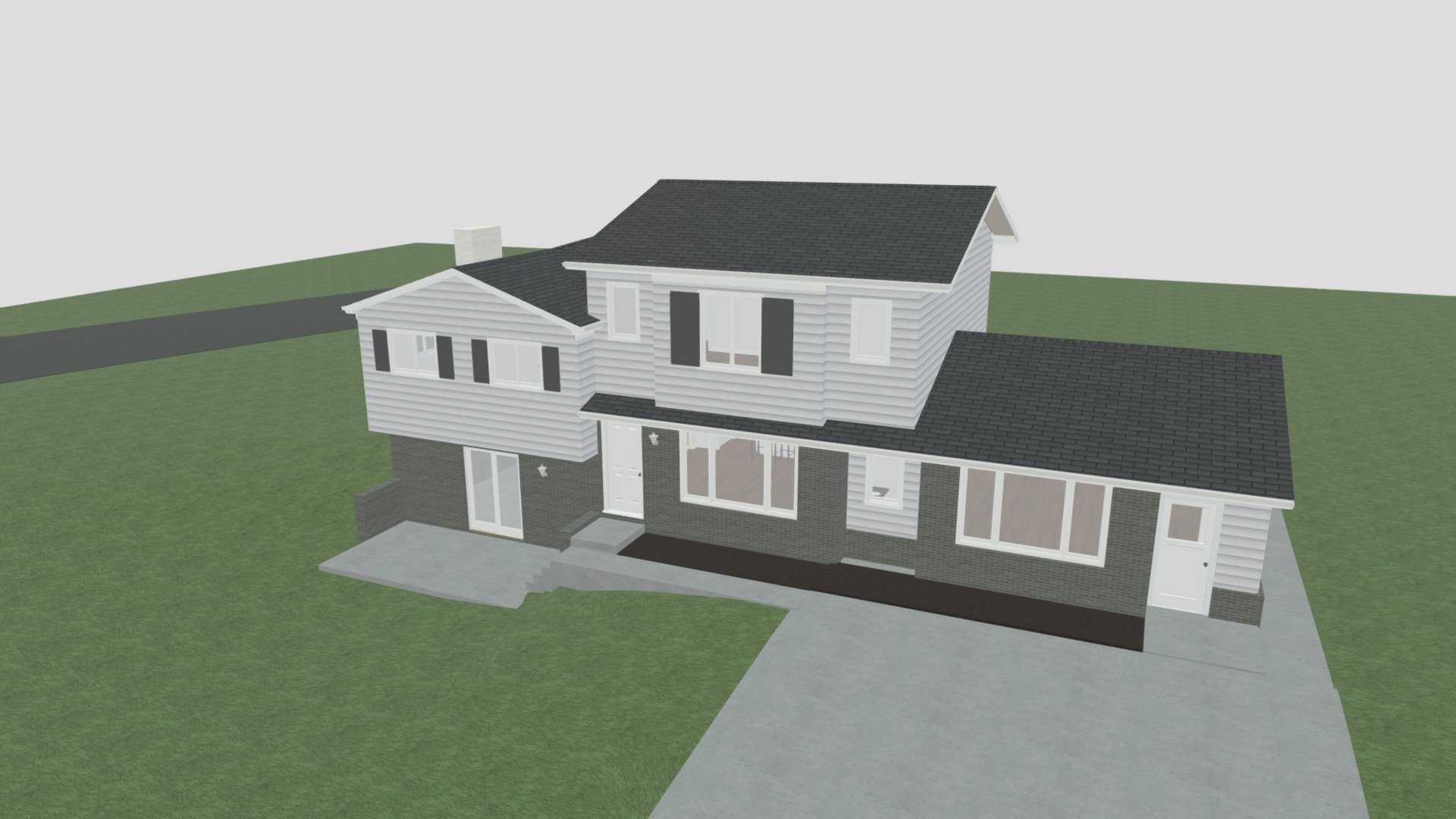 Long 2nd Floor Idea 3 Roof - Long 2nd Floor Idea 3 Roof - Download Free 3D model by OakBridge Development (@oakbridge) 3d model