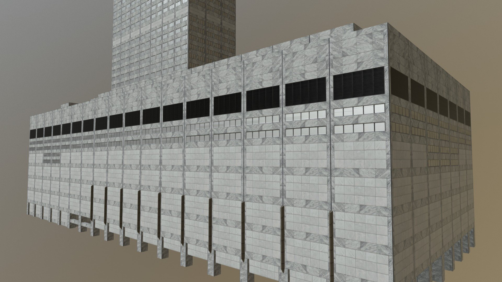 Water Tower Place Redux - 3D model by honker3d 3d model