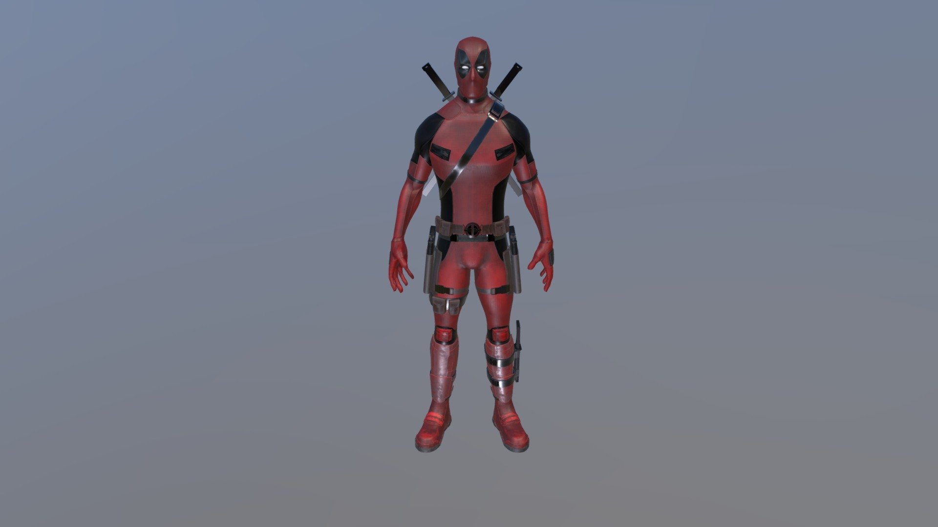 I did this deadpool for my modeling and texturing Study purpose and basic rigging and animation - Dead Pool - 3D model by cad95 3d model