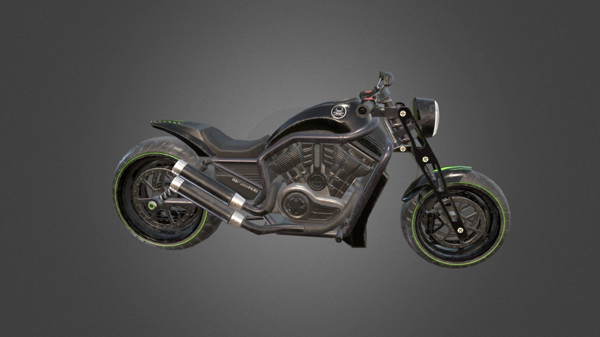 This is an exectise about motorbike.I call it Superspeed 3d model