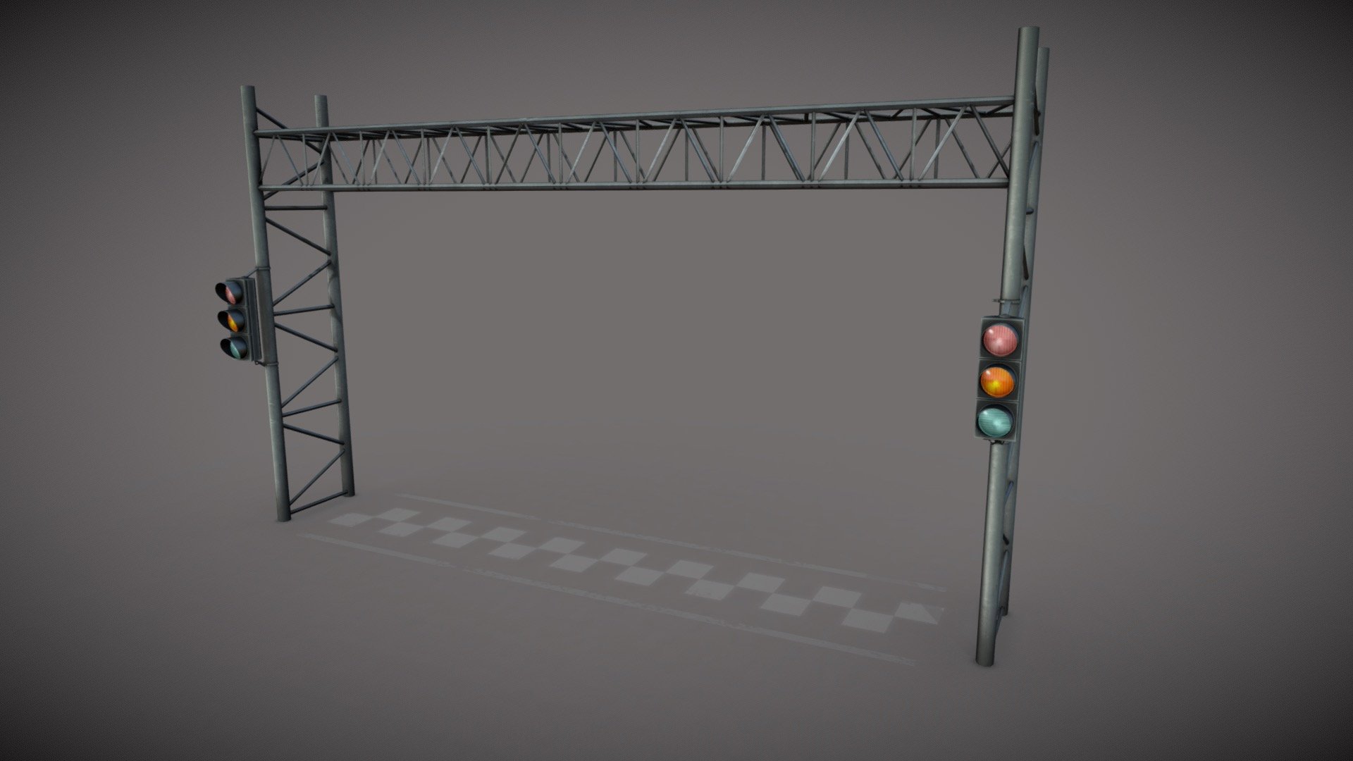Start gate at a race track
Initially intended for Second life
Lights and shadows are backed on diffuse maps - Start Gate at race track - 3D model by [AMC] (@automania) 3d model
