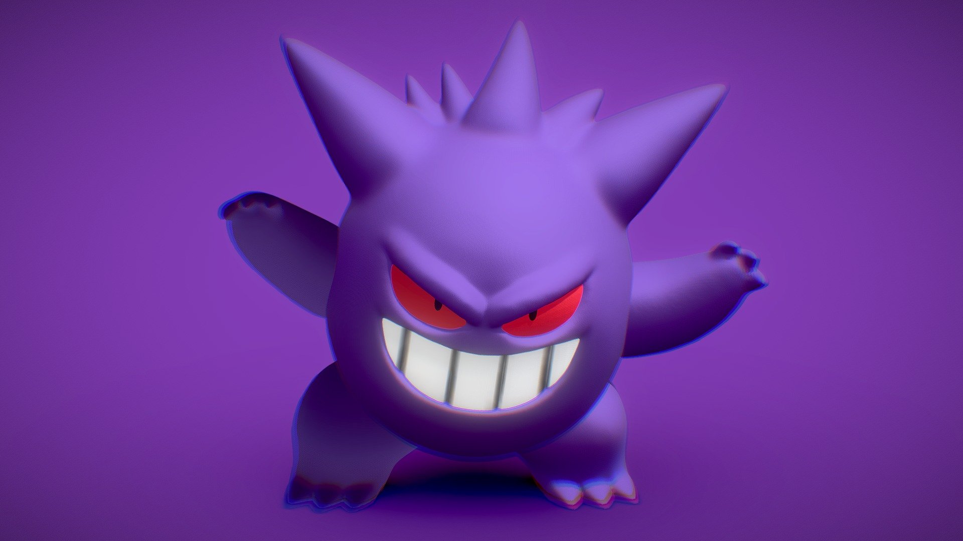 Gengar Boooh Time Detailed Model made from scratch. Can be printed with good resolution in 6 inches ( 15cm).

Render images:
https://www.instagram.com/lessab3d/ - Gengar - 3D Print - Buy Royalty Free 3D model by LessaB3D 3d model