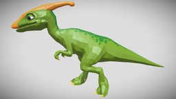 [Low Poly] Parasaurolophus