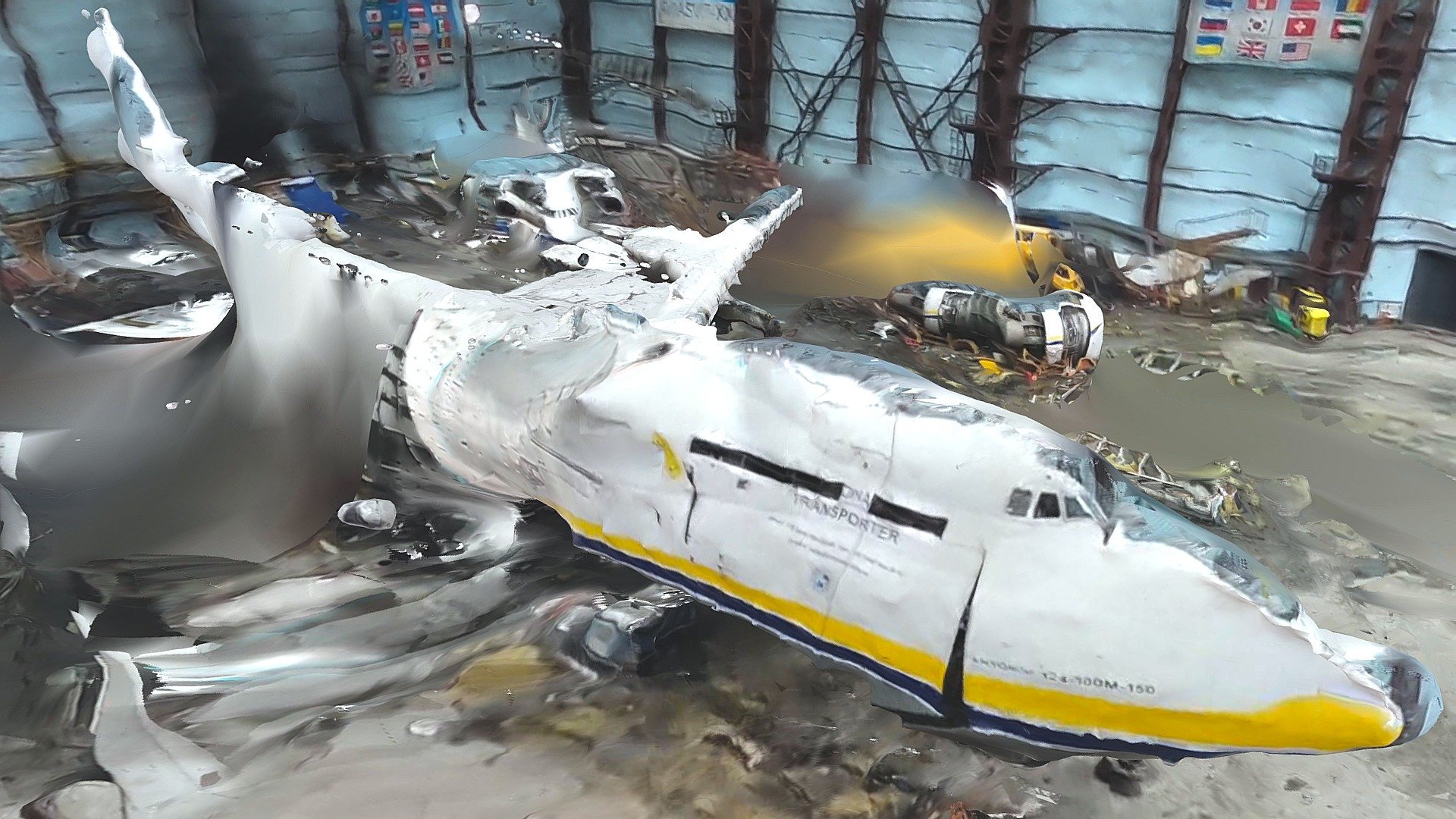 Antonov AN-225 Airplane Destroyed at Hostonel-Ukraine. Rassian Attack (War 2022)

У Гостонелі знищено літак Ан-225. Атака Росії (війна 2022) - Antonov AN-225 Destroyed, Hostonel-Ukraine - Buy Royalty Free 3D model by LibanCiel 3d model