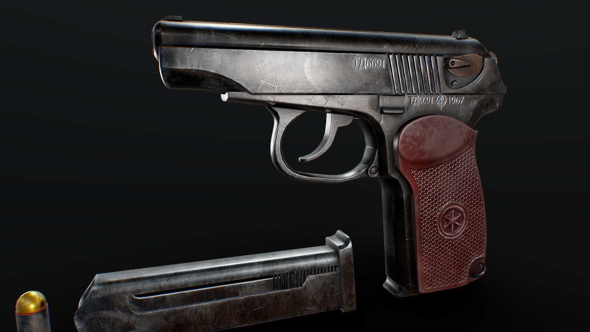 for fun
https://www.artstation.com/artwork/WKaDxy - Makarov Pistol Handgun Free - Download Free 3D model by Danya (@dsamuta) 3d model