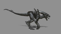 Xenoraptor velociraptor, alien, xenomorph, dinosaur