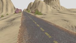 Desert Landscape with Road