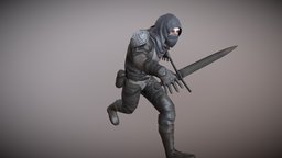 Thief assassin-thief-gameready-gamereadyasset, character-animated-rigged