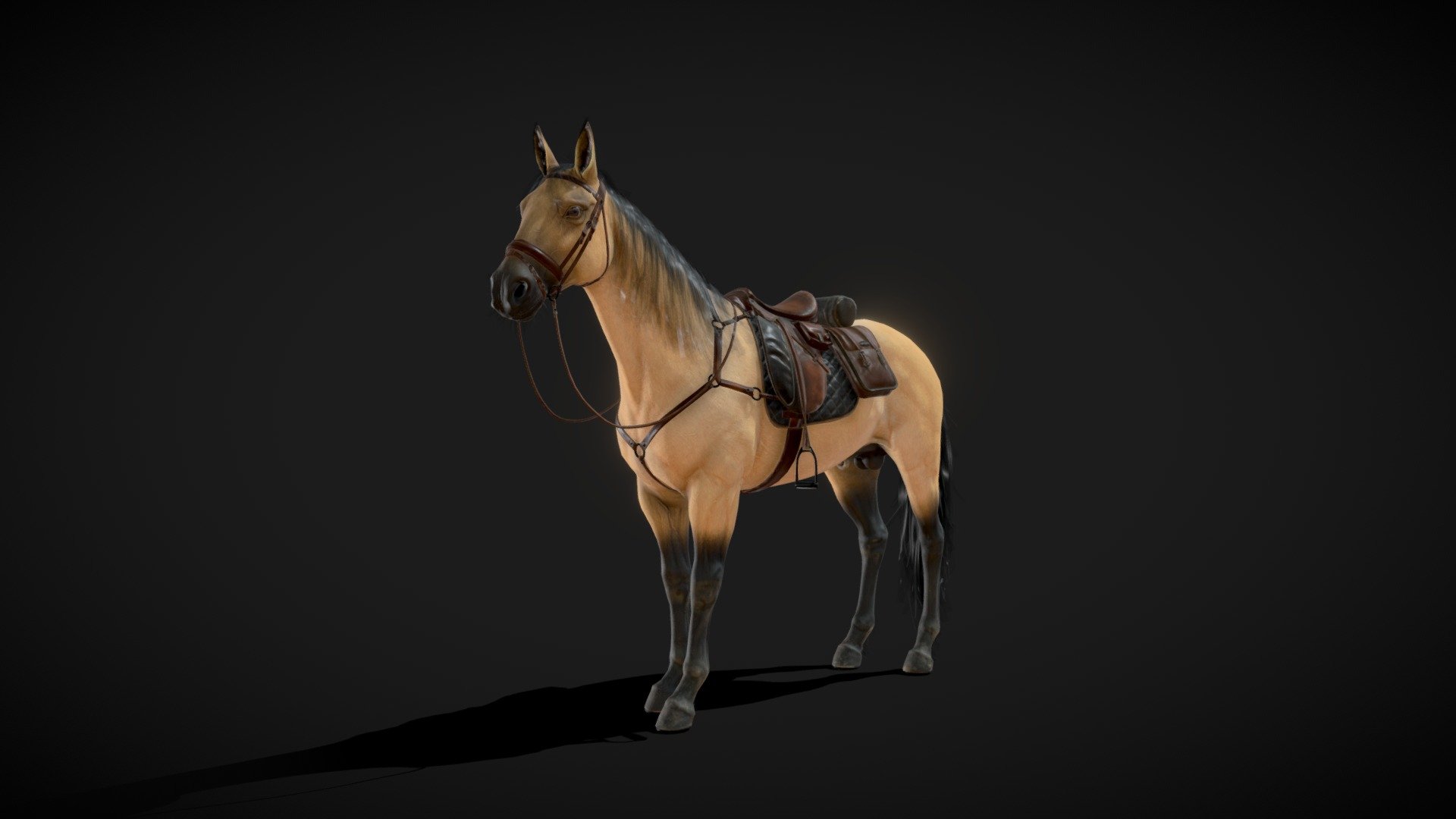Caballo (Horse) 3d model - Caballo (Horse) - 3D model by Nivia-3d (@niviapoles) 3d model
