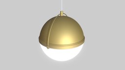 Brass Sphere Lamp lamp, pendant, sphere, brass, light