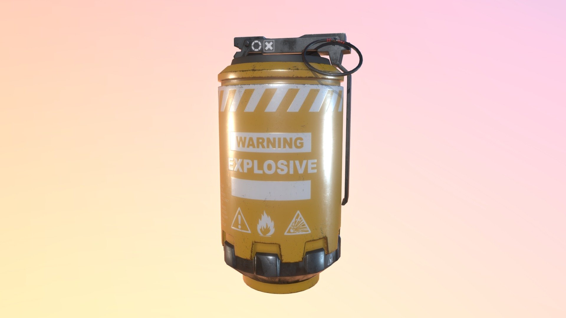 Hi-Explosive and extremely dangerous - Hi-Explosive Grenade - Download Free 3D model by Svyatoslav Ovchinnik (@smackyplay) 3d model