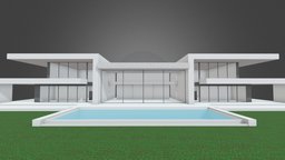 Modern villa design June 2022 modern, product, cottage, gaming, villa, exterior, luxury, out, island, residence, best, pool, showcase, gallery, external, outer, water, swimming, nft, lowpoly, house, building, 3dmodel, interior, download