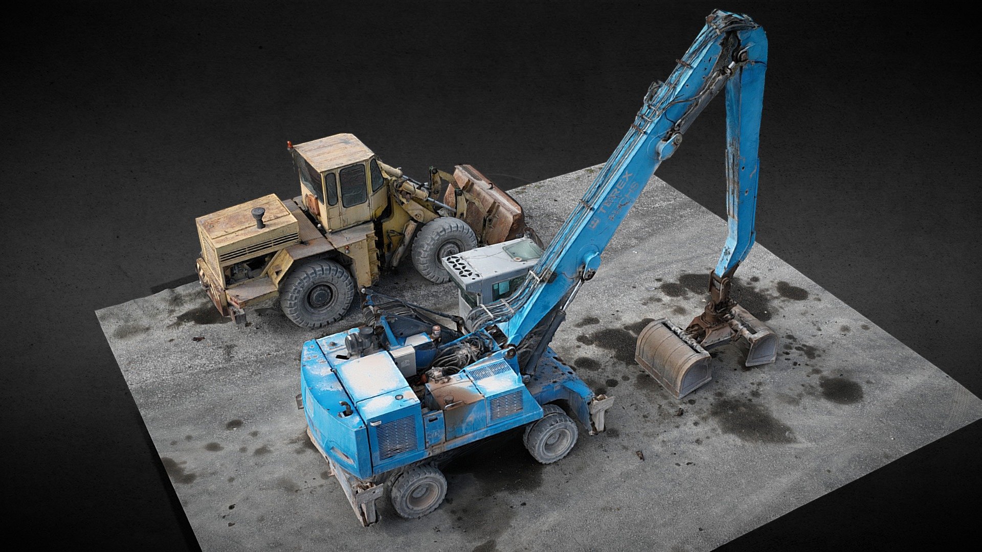maps 8k: BaseColor
maps 4k: Roughness, Disp, Nrm, Ao - construction-site machine vehicles scan - Buy Royalty Free 3D model by looppy 3d model