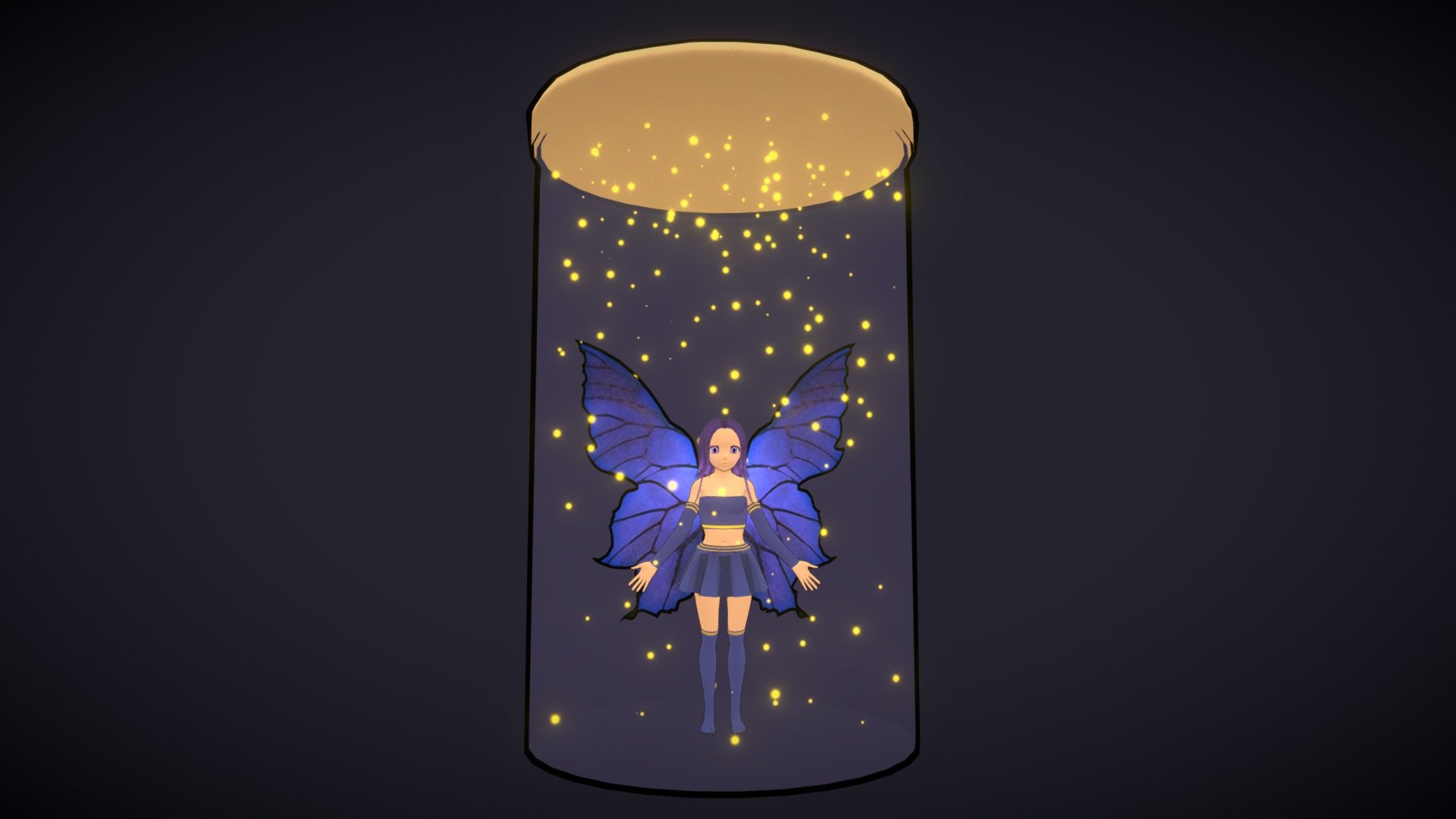 This is my submission for the sketchfab weekly challenge. I hope you like the model!

This model was a little bit rushed because this week I didnt have much time.

No concept art used.
 - Fairy In A Jar - Download Free 3D model by Toni García Vilche (@zul_gv) 3d model