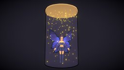 Fairy In A Jar fairy, sketchfabweeklychallenge