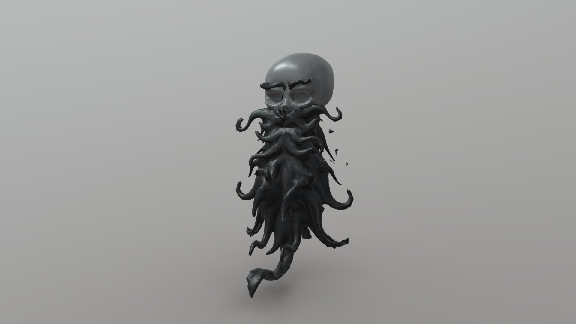 SculptJanuary 2022 008 Beard - Download Free 3D model by Chaitanya Krishnan (@chaitanyak) 3d model