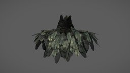Feathers Shoulder Wrap Shawl tribal, warrior, indian, fashion, women, cover, clothes, different, unique, american, amazon, feathers, jungle, shoulder, shawl, wear, wrap, forests, pbr, low, poly, female, fantasy, male