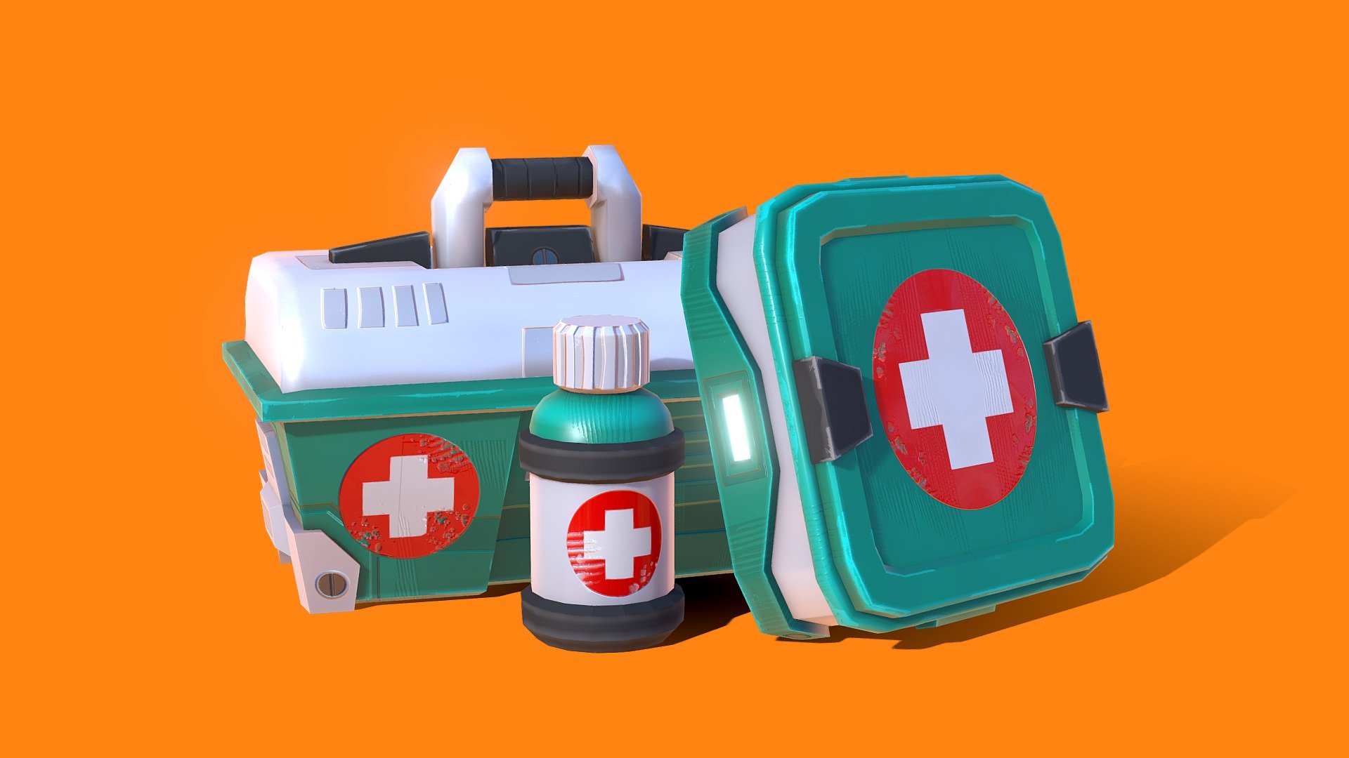 Everyone liked to picture Overwatch as a TF2 clone back in the days. So I decided to reversed it and remade original TF2 props in Overwatch style. Enjoy! - TF2 health items Overwatch style rework - 3D model by Pavel Arkhipov (@dremmer8) 3d model